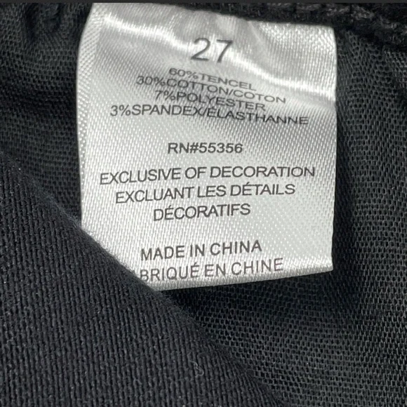 Blue Revival Sienna Black Jean with Gold Tuxedo Stripe - Picture 9 of 10